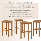 Tabouret de bar (76 cm) - lot de 4