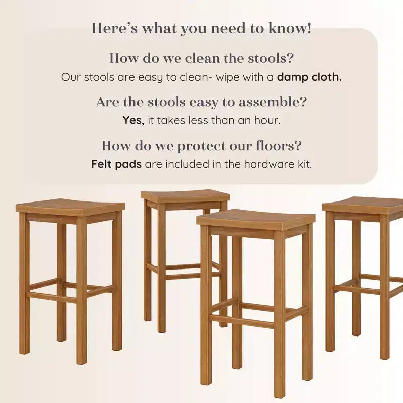 Tabouret de bar (76 cm) - lot de 4