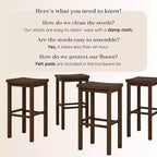 Tabouret de bar (76 cm) - lot de 4