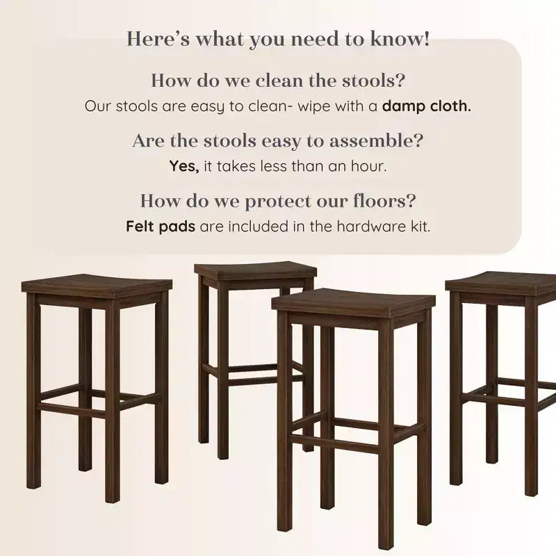 Tabouret de bar (76 cm) - lot de 4