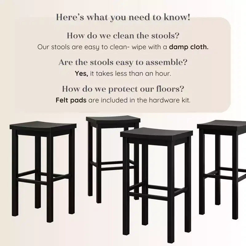 Tabouret de bar (76 cm) - lot de 4