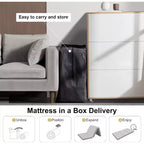 Soldes Dyonery ! Matelas en mousse à mémoire de forme 6 po (15 cm) à trois volets, matelas pliant portable avec housse lavable