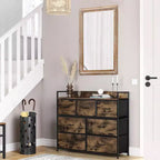 Miroir mural décoratif rectangulaire en bois Moreno Farmhouse de GDFStudio