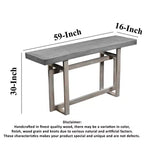 Console-buffet Royal Hampton Artisan de 59 po avec base géométrique entrelacée