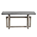 Console-buffet Royal Hampton Artisan de 59 po avec base géométrique entrelacée