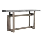 Console-buffet Royal Hampton Artisan de 59 po avec base géométrique entrelacée