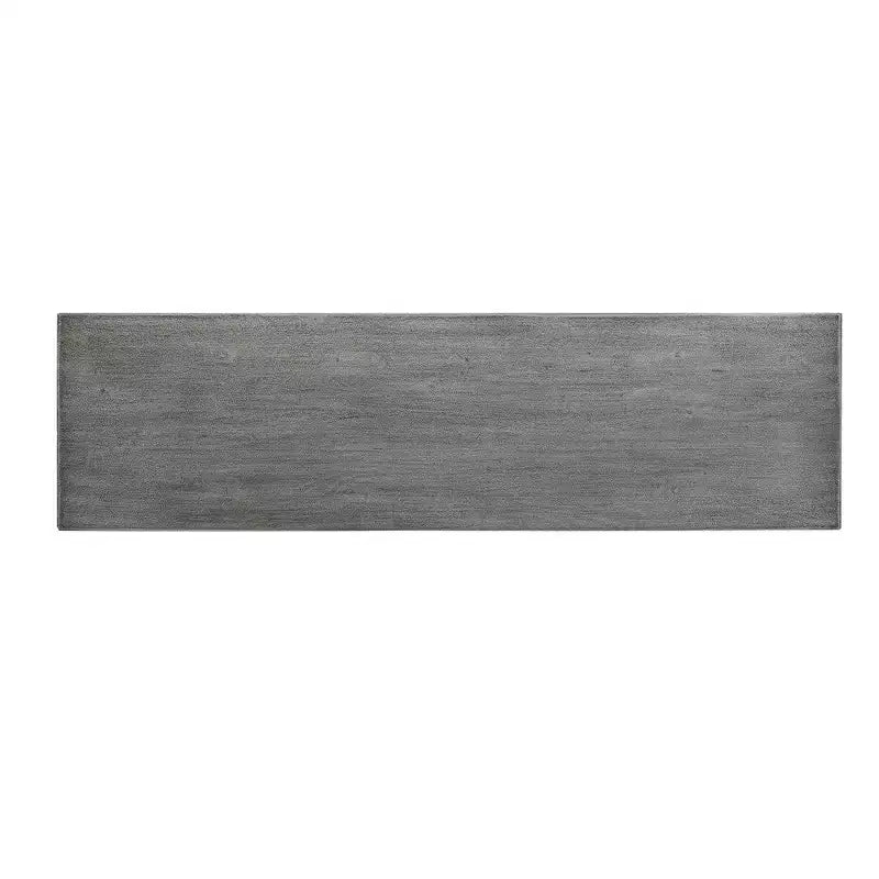 Console-buffet Royal Hampton Artisan de 59 po avec base géométrique entrelacée