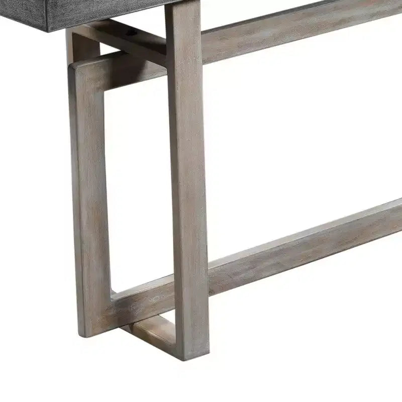 Console-buffet Royal Hampton Artisan de 59 po avec base géométrique entrelacée
