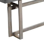 Console-buffet Royal Hampton Artisan de 59 po avec base géométrique entrelacée