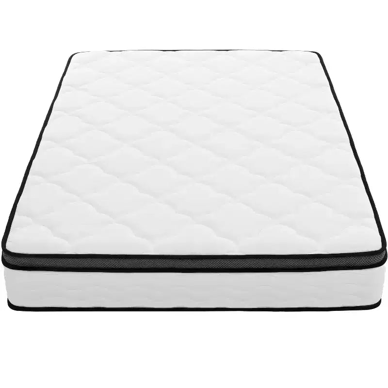 Matelas Okak Full/Queen Size en boîte avec ressorts ensachés, matelas hybride de fermeté moyenne à soulagement de la pression avec housse respirante, CertiPUR-US
