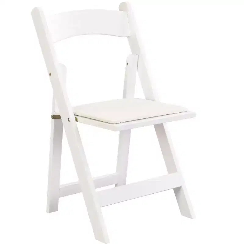 Okak Lot de 4 Chaises de Salle à Manger Rustiques Pliantes en Bois avec Assise Rembourrée, Chaises d'Appoint Pliantes pour Salle à Manger, Salon