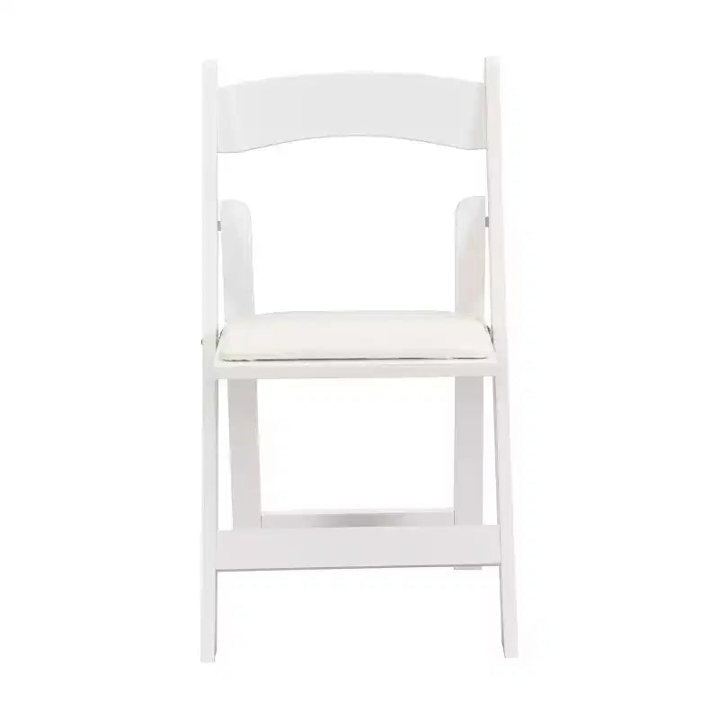 Okak Lot de 4 Chaises de Salle à Manger Rustiques Pliantes en Bois avec Assise Rembourrée, Chaises d'Appoint Pliantes pour Salle à Manger, Salon