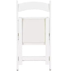 Okak Lot de 4 Chaises de Salle à Manger Rustiques Pliantes en Bois avec Assise Rembourrée, Chaises d'Appoint Pliantes pour Salle à Manger, Salon