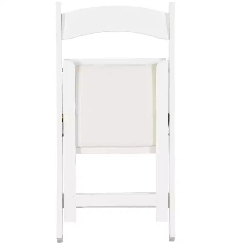 Okak Lot de 4 Chaises de Salle à Manger Rustiques Pliantes en Bois avec Assise Rembourrée, Chaises d'Appoint Pliantes pour Salle à Manger, Salon