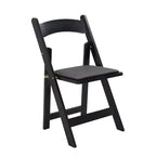 Okak Lot de 4 Chaises de Salle à Manger Rustiques Pliantes en Bois avec Assise Rembourrée, Chaises d'Appoint Pliantes pour Salle à Manger, Salon