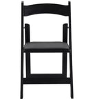 Okak Lot de 4 Chaises de Salle à Manger Rustiques Pliantes en Bois avec Assise Rembourrée, Chaises d'Appoint Pliantes pour Salle à Manger, Salon