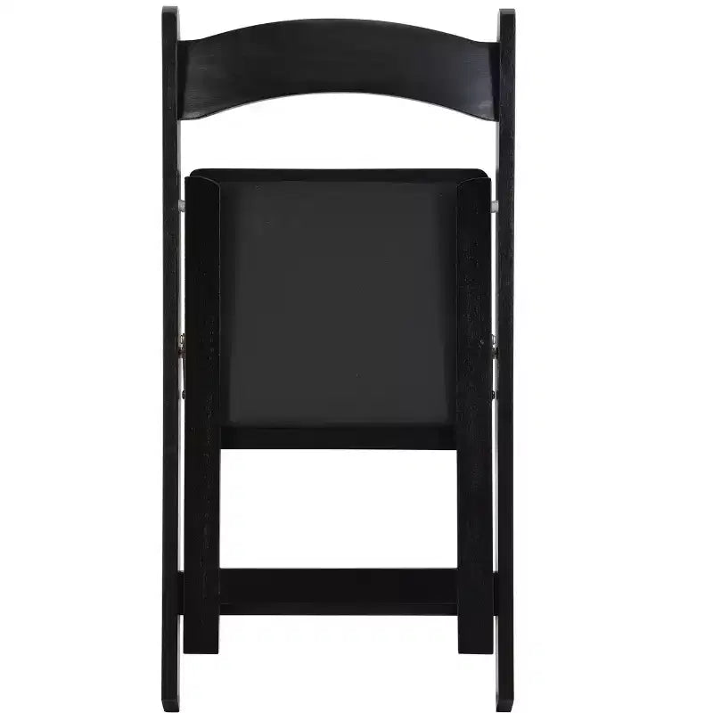 Okak Lot de 4 Chaises de Salle à Manger Rustiques Pliantes en Bois avec Assise Rembourrée, Chaises d'Appoint Pliantes pour Salle à Manger, Salon