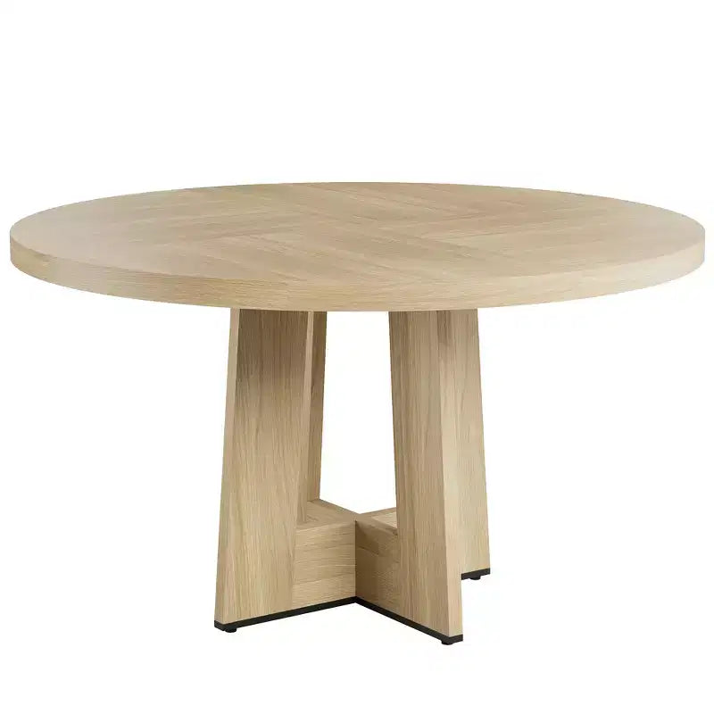 Table à manger ronde moderne à 7 pieds, table de cuisine robuste de 42 pouces pour coin petit-déjeuner, appartement ou bureau à domicile, 4 à 6 places