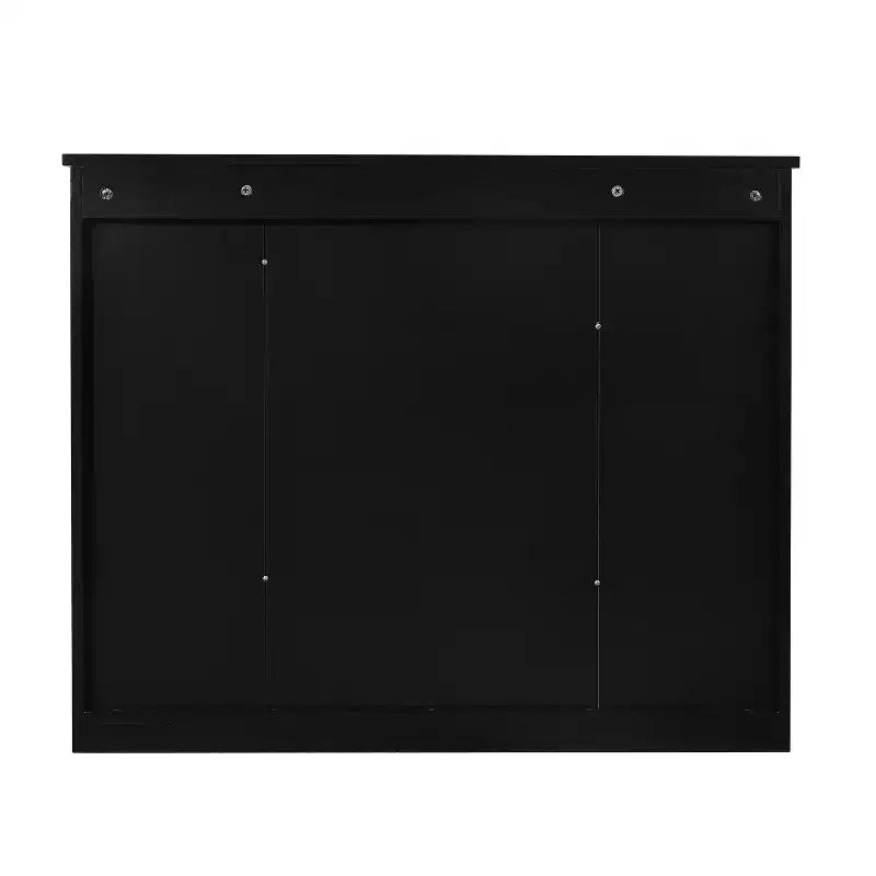FAMYYT Armoire à pharmacie rectangulaire à montage en surface de 35 po L x 28 po H avec miroir, miroir haute définition, rangement spacieux