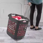 Panier à Linge à Roulettes Sterilite Ultra, 60 Litres avec Poignées, Gris, Lot de 4