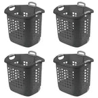 Panier à Linge à Roulettes Sterilite Ultra, 60 Litres avec Poignées, Gris, Lot de 4