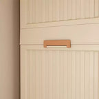 Organisateur de placard portable avec 6 portes magnétiques, 6 casiers et 2 tringles de suspension, comprend 6 cintres, armoire de rangement pour vêtements de bébé, blanc