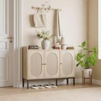 Meuble à chaussures 8 niveaux 3 portes, Organiseur de rangement de chaussures autoportant avec étagères réglables, Salon, Placard,