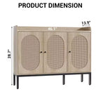 Meuble à chaussures 8 niveaux 3 portes, Organiseur de rangement de chaussures autoportant avec étagères réglables, Salon, Placard,