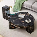 Table basse détachable à 2 niveaux, table d'appoint peu encombrante pour salon/chambre