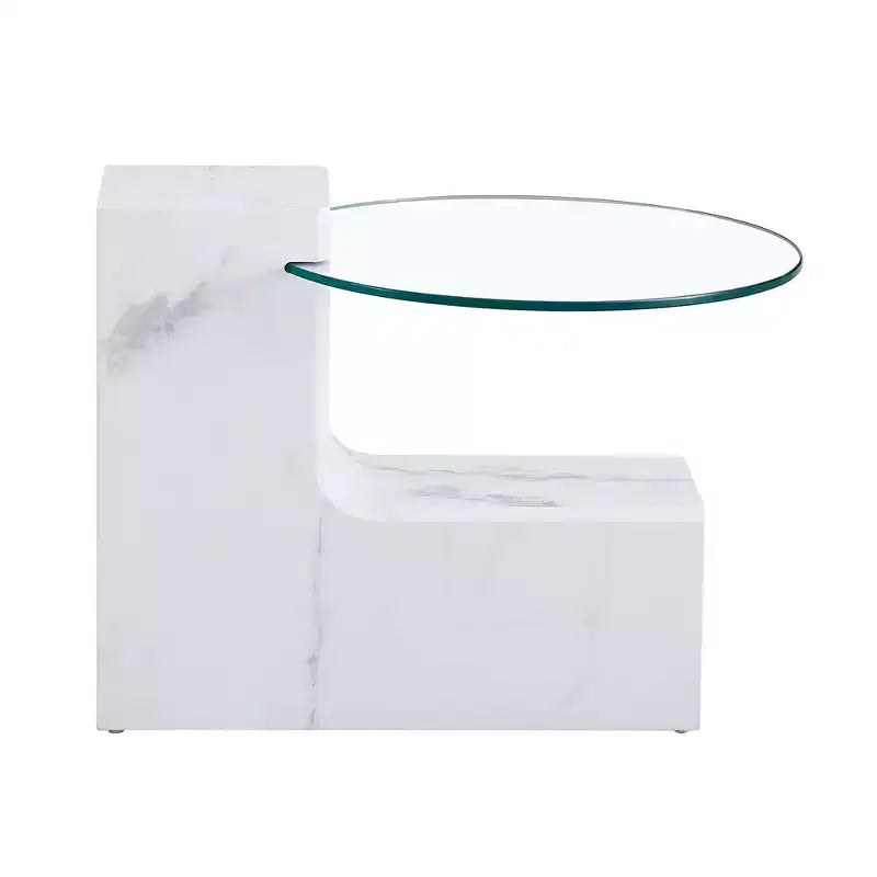 Table basse détachable à 2 niveaux, table d'appoint peu encombrante pour salon/chambre