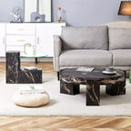 Table basse détachable à 2 niveaux, table d'appoint peu encombrante pour salon/chambre