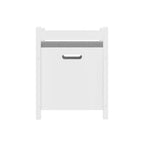 Banc de rangement blanc avec coussin, coffre d'entrée, coffre à jouets et organisateur de chaussures avec charnières de sécurité