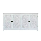 Buffet de rangement GDFStudio Hugo en bois de sapin de 60,00 po avec 4 portes