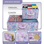 Commode Sorbus à 12 tiroirs – Unité de rangement avec cadre en acier, plateau et poignée en bois – Grande commode pour chambre, chambre d'enfant, etc.