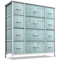 Sorbus Dresser with 12 Drawers - Chest Organizer Unit with Steel Frame Wood Top and handle - Large Dresser for Bedroom, Nursery & etc