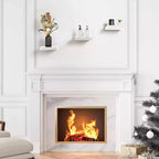 Sorbus Lot de 3 Étagères Murales Flottantes Carrées de 23 cm - pour Décoration de Salon, Chambre, Salle de Bain, Maison et Cuisine