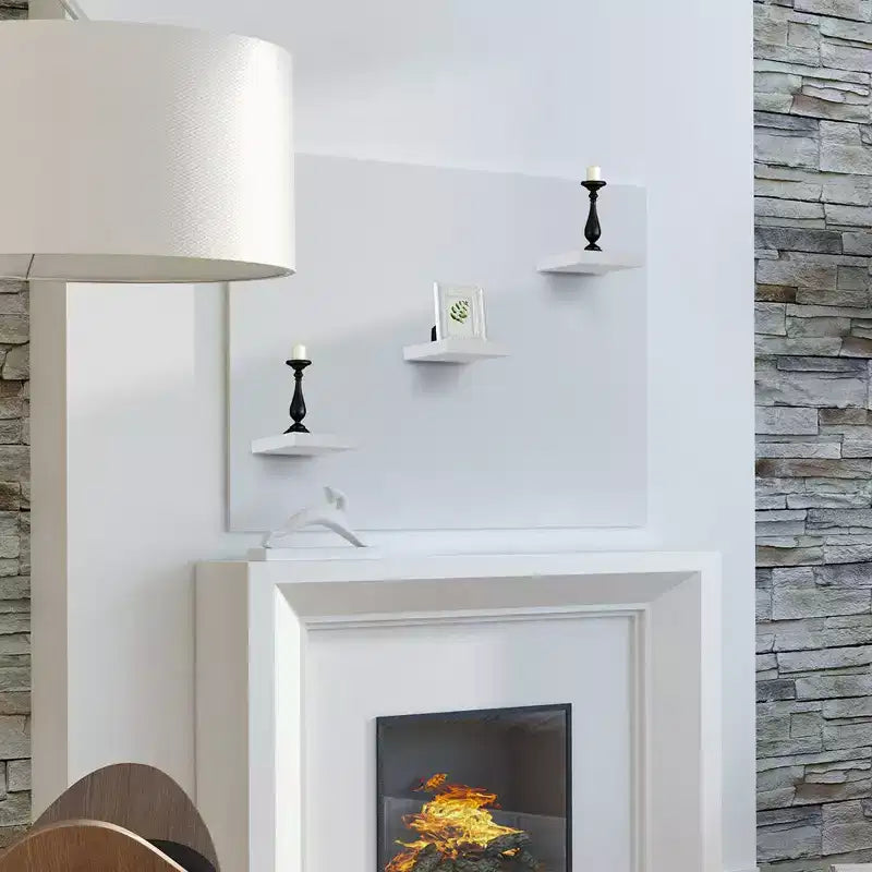 Sorbus Lot de 3 Étagères Murales Flottantes Carrées de 23 cm - pour Décoration de Salon, Chambre, Salle de Bain, Maison et Cuisine