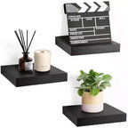 Sorbus Set of 3 Square 9 Inch Floating Shelves - for Living Room Decor, Bedroom, Bathroom Decor, Home & Kitchen