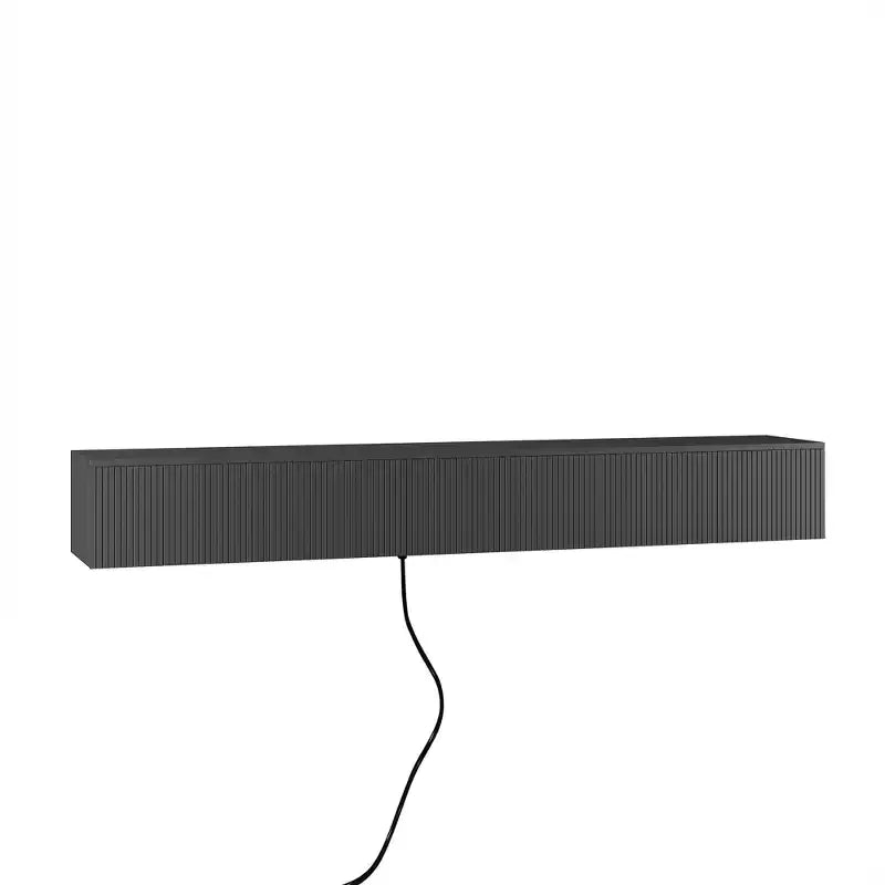 Meuble TV flottant, meuble TV mural flottant de 180 cm, étagère murale flottante pour TV avec lumières LED