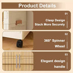 Armoire de rangement portable pour vêtements, armoire de rangement avec porte magnétique transparente et tringle à vêtements pour salon et chambre à coucher