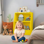 Étagère GustoWave pour Livres d'Enfants, Meuble de Rangement 3 Niveaux en Bois pour Jouets, Armoire de Rangement en Bois pour Jouets, Armoire de Rangement de 24 L, Idéale pour Chambre d'Enfant, Salle de Jeux, Couloir