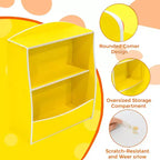 Étagère GustoWave pour Livres d'Enfants, Meuble de Rangement 3 Niveaux en Bois pour Jouets, Armoire de Rangement en Bois pour Jouets, Armoire de Rangement de 24 L, Idéale pour Chambre d'Enfant, Salle de Jeux, Couloir