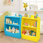 Étagère GustoWave pour Livres d'Enfants, Meuble de Rangement 3 Niveaux en Bois pour Jouets, Armoire de Rangement en Bois pour Jouets, Armoire de Rangement de 24 L, Idéale pour Chambre d'Enfant, Salle de Jeux, Couloir
