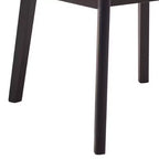 Lot de 2 chaises de salle à manger Royal Hampton de 22 po, ergonomiques, tissu marron, noir