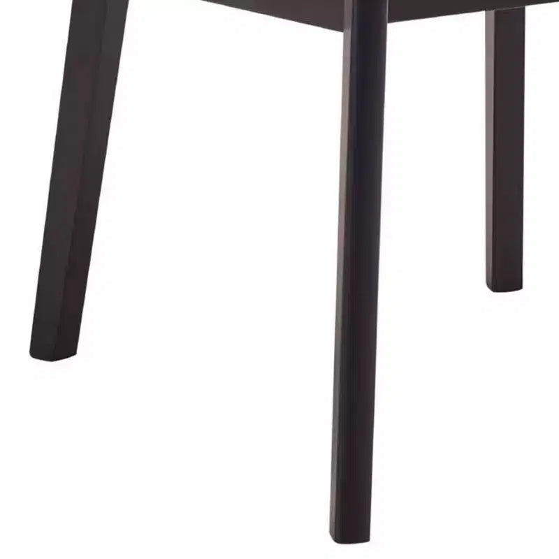 Lot de 2 chaises de salle à manger Royal Hampton de 22 po, ergonomiques, tissu marron, noir