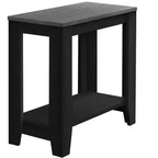Table d'appoint moderne Okak avec pieds en boucle, table d'extrémité avec étagère de rangement inférieure et plateau épais, table de canapé pour salon