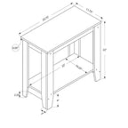 Table d'appoint moderne Okak avec pieds en boucle, table d'extrémité avec étagère de rangement inférieure et plateau épais, table de canapé pour salon