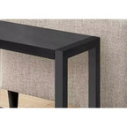 Table d'appoint moderne Okak avec pieds en boucle, table d'extrémité avec étagère de rangement inférieure et plateau épais, table de canapé pour salon