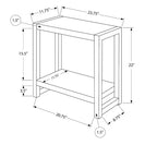 Table d'appoint moderne Okak avec pieds en boucle, table d'extrémité avec étagère de rangement inférieure et plateau épais, table de canapé pour salon