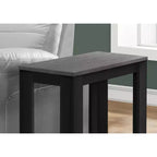 Table d'appoint moderne Okak avec pieds en boucle, table d'extrémité avec étagère de rangement inférieure et plateau épais, table de canapé pour salon
